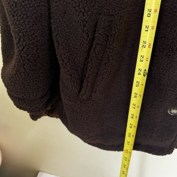 UGG Kookaburra NEW Oversized Sherpa Fleece Jacket Shacket Brown Warm SoftCozy XL - Picture 16 of 16